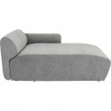 Méridienne droite d'angle canapé Lucca gris Kare Design