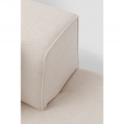 Méridienne gauche d'angle canapé Infinity crème Kare Design