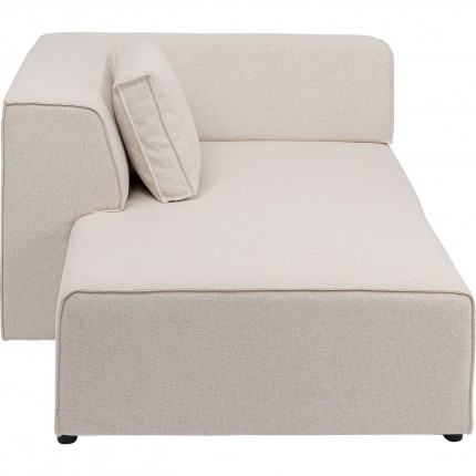 Méridienne gauche d'angle canapé Infinity crème Kare Design