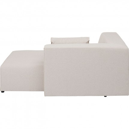 Méridienne droite d'angle canapé Infinity crème Kare Design