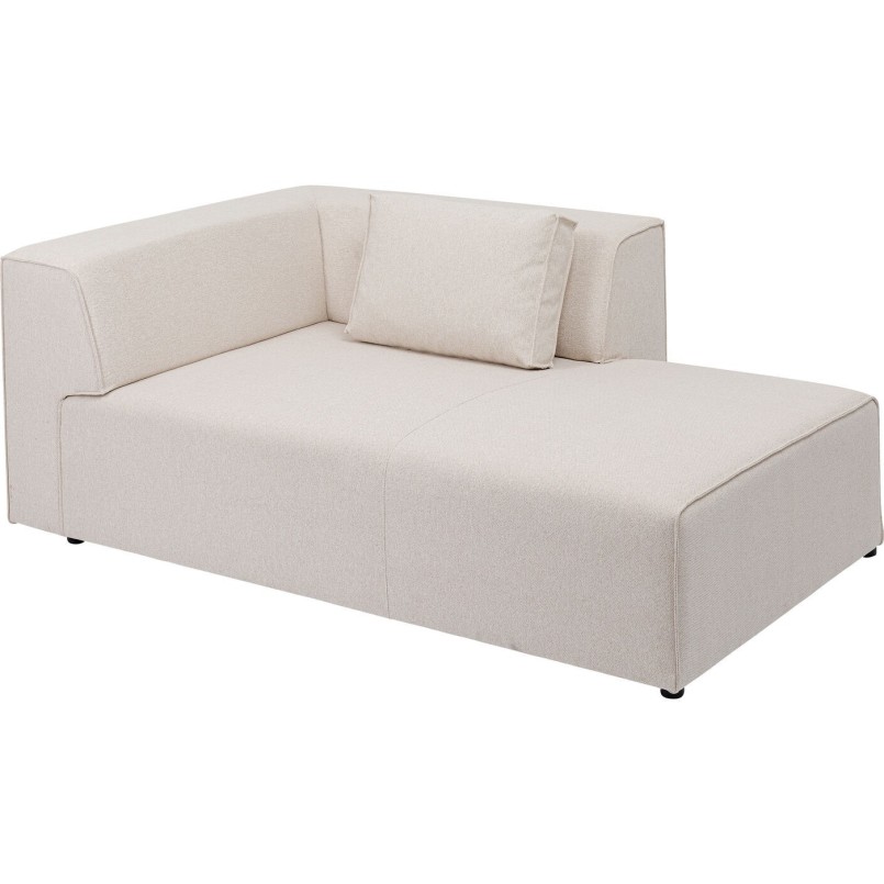 Méridienne droite d'angle canapé Infinity crème Kare Design