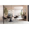 Suspension Lasmina 10 globes noire Kare Design