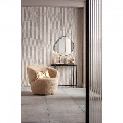 Fauteuil pivotant Carella taupe Kare Design