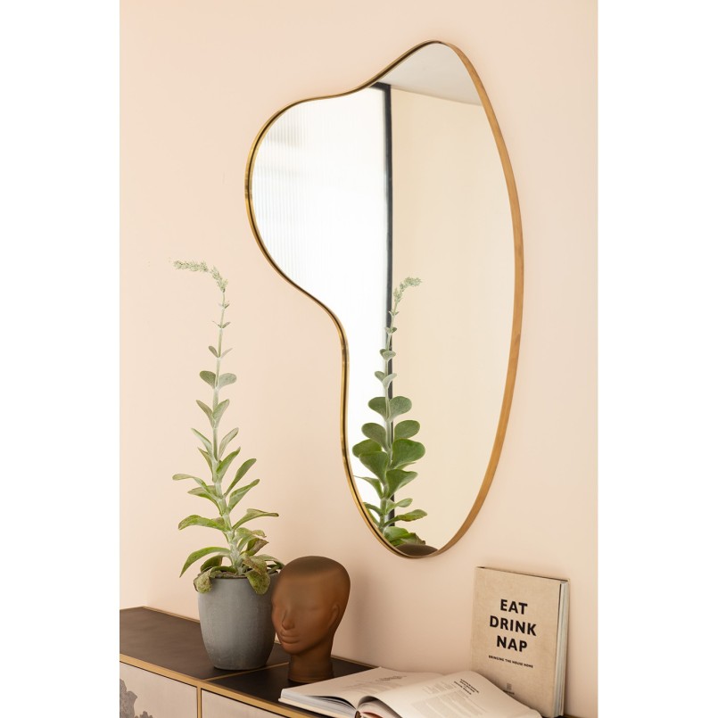 Miroir Shape laiton 110x120cm Kare Design