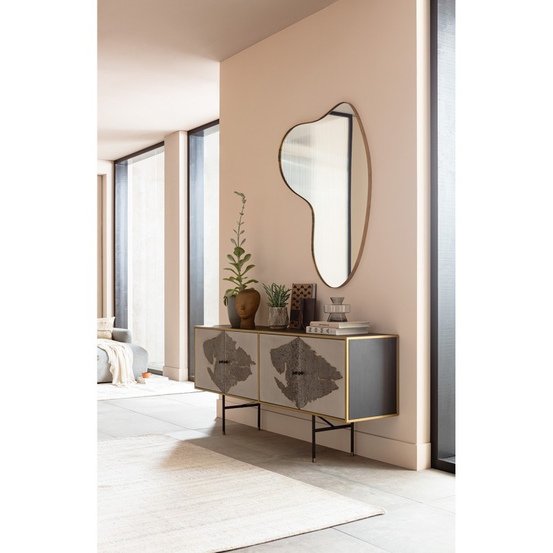 Miroir Shape laiton 110x120cm Kare Design