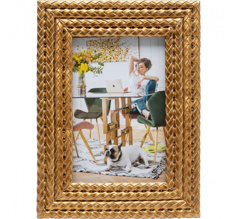 Cadre photo tresses 17x22cm Kare Design