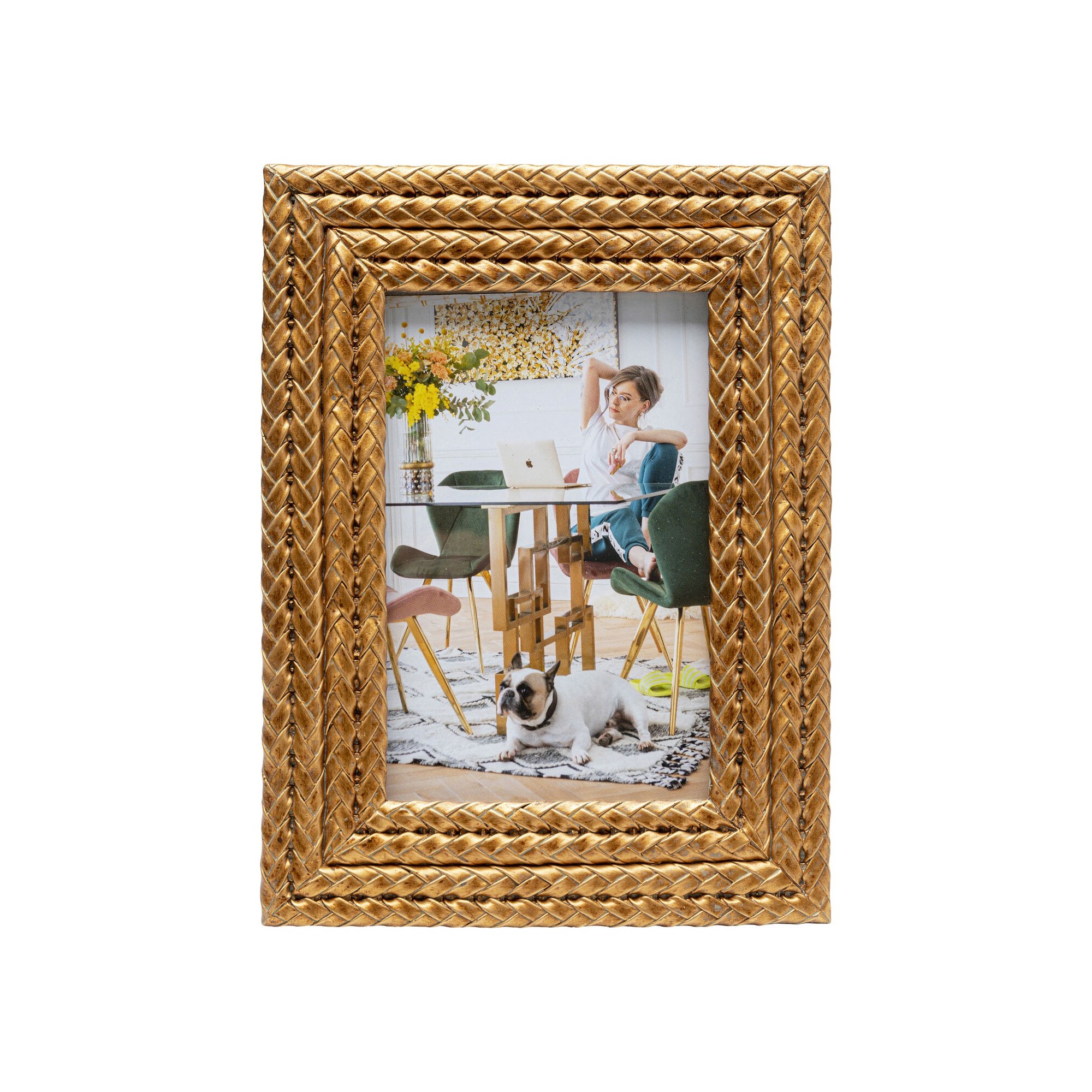 Cadre photo tresses 17x22cm Kare Design