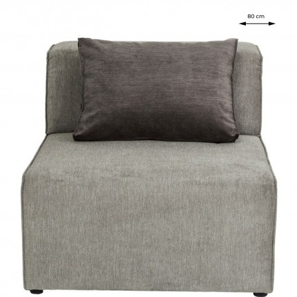 Assise centrale canapé Infinity gris Kare Design