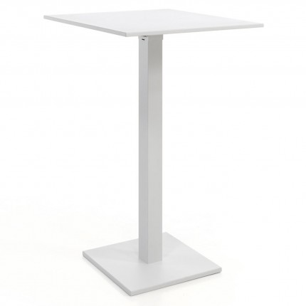 Table de bar pliante Prada 70x70cm blanche Gescova