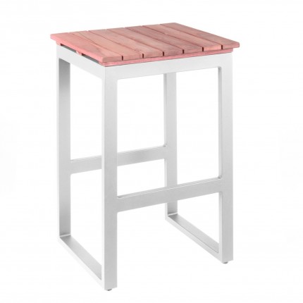 Ensemble de jardin table et 6 tabourets Pisa blanc Gescova