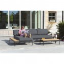 Salon de jardin Natal gris anthracite Gescova