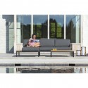 Salon de jardin Natal gris anthracite Gescova
