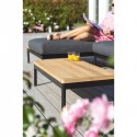 Salon de jardin Natal gris anthracite Gescova