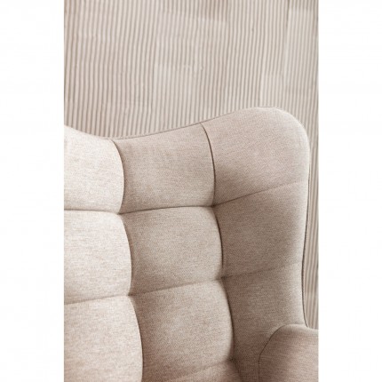 Fauteuil pivotant Oscar crème Kare Design