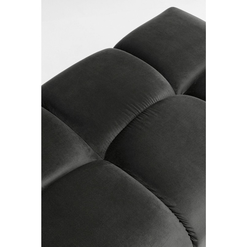 Pouf Belami velours gris