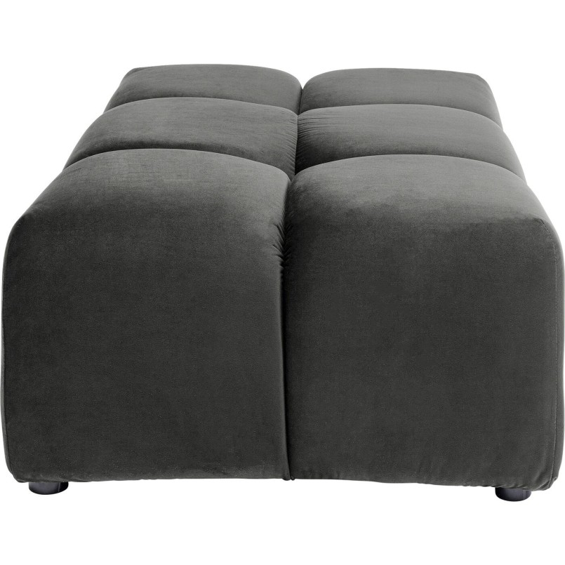 Pouf Belami velours gris
