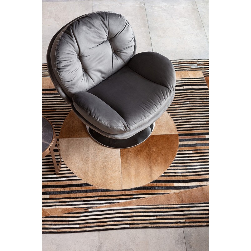 Fauteuil pivotant Cosy gris