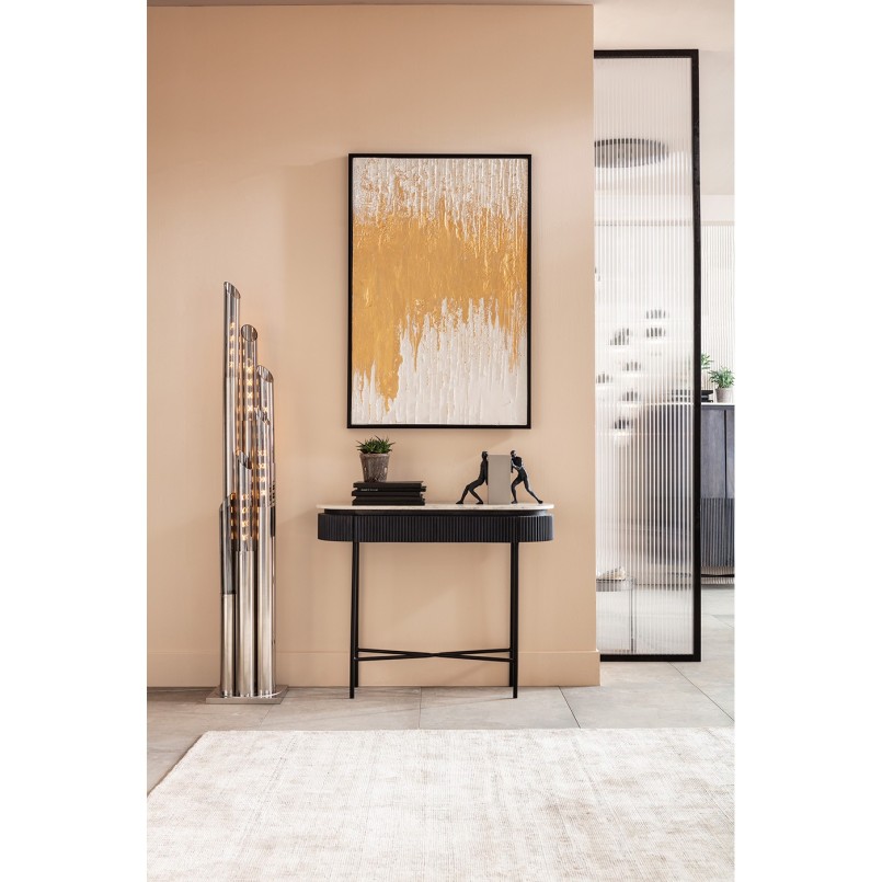 Peinture à l'huile Frame Abstract blanche 80x120cm Kare Design