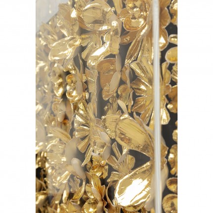 Tableau 3D fleurs dorées 80x80cm Kare Design