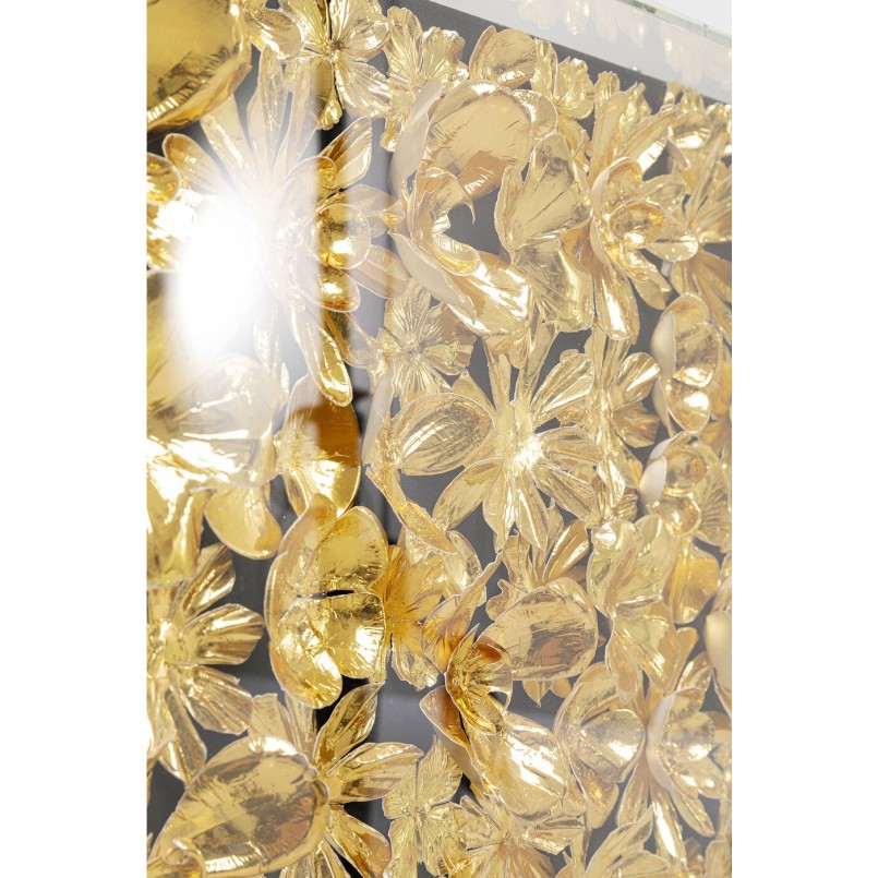 Cadre décoratif Gold Flower 80x80cm