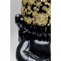 Déco nain noir fleurs debout 61cm Kare Design
