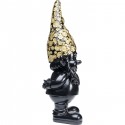 Déco nain noir fleurs debout 61cm Kare Design