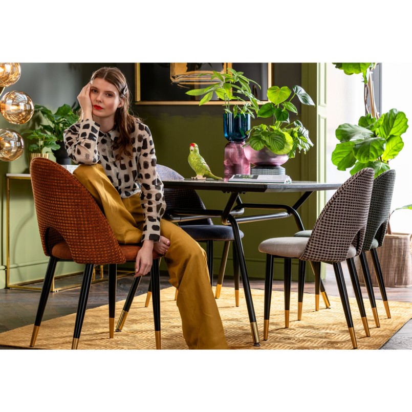 Chaise Hudson orange