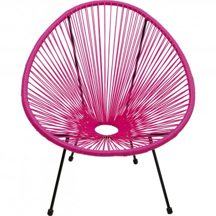 Fauteuil de jardin Acapulco rose Kare Design