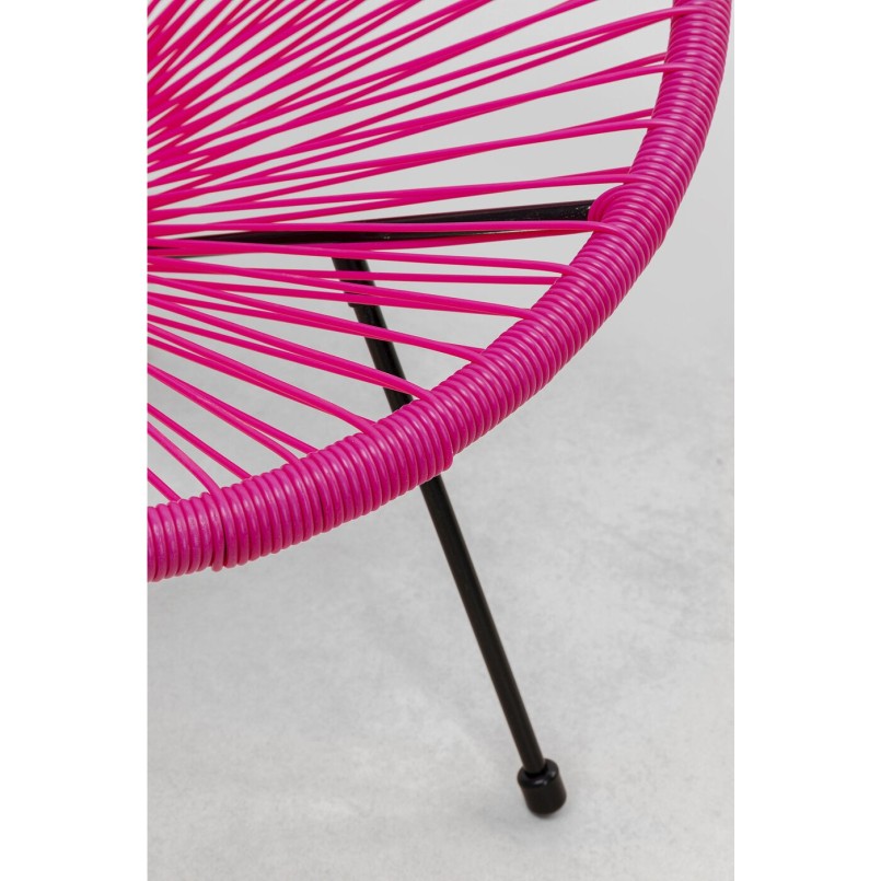 Fauteuil de jardin Acapulco fuchsia Kare Design