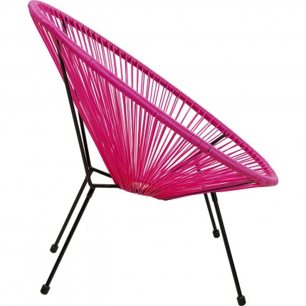 Fauteuil de jardin Acapulco rose Kare Design