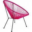 Fauteuil de jardin Acapulco fuchsia Kare Design