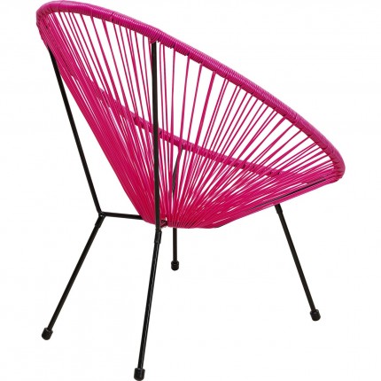 Fauteuil de jardin Acapulco rose Kare Design