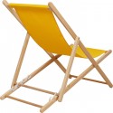 Transats Bright Summer jaunes set de 2 Kare Design