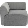 Lucca élément d angle gris 86cm