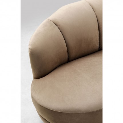 Canapé Dschinn 3 places velours taupe Kare Design Canapé Dschinn 3 places velours taupe Kare Design