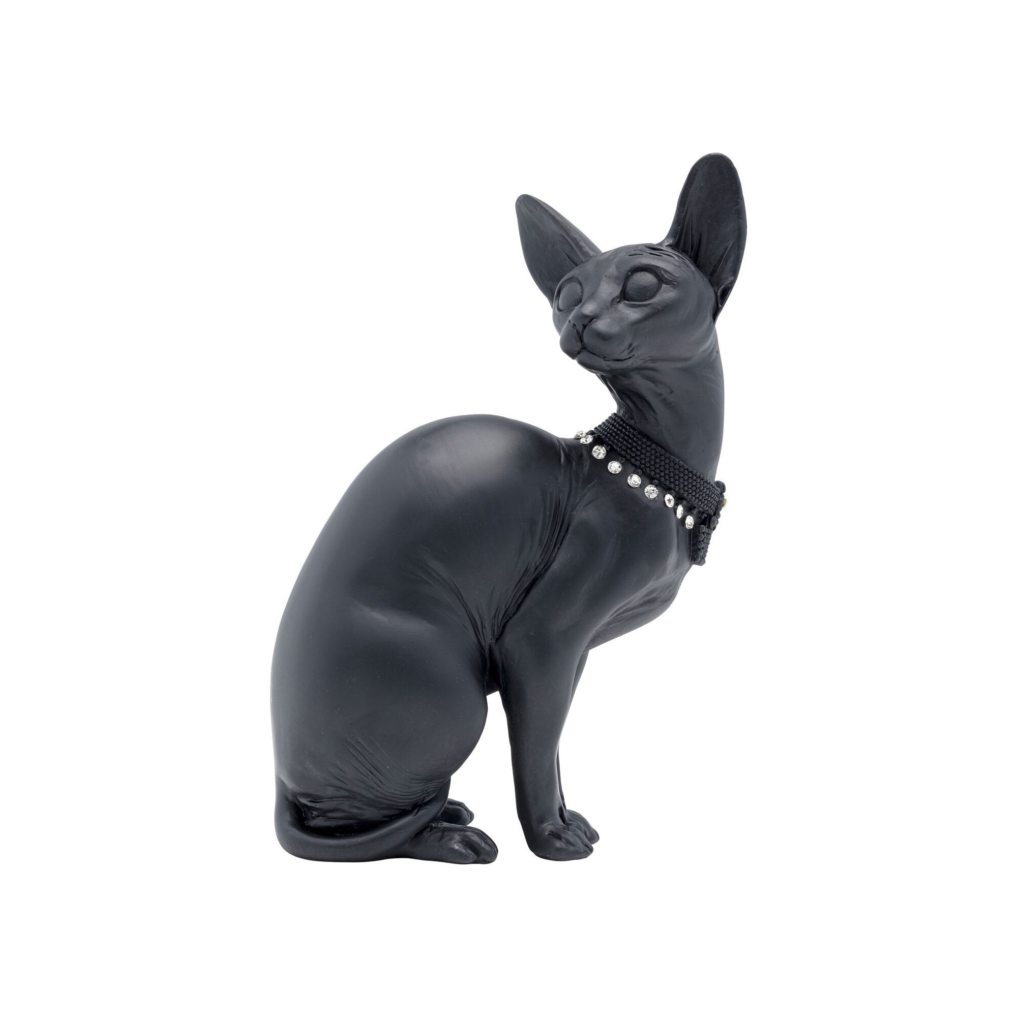 Déco chat sphynx assis noir Kare Design