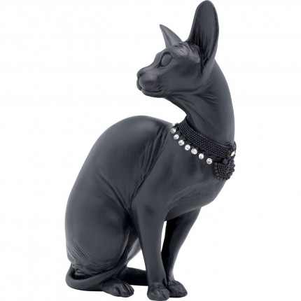Déco chat sphynx assis noir Kare Design