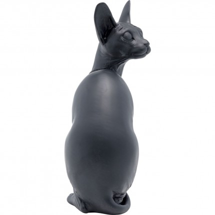 Déco chat sphynx assis noir Kare Design
