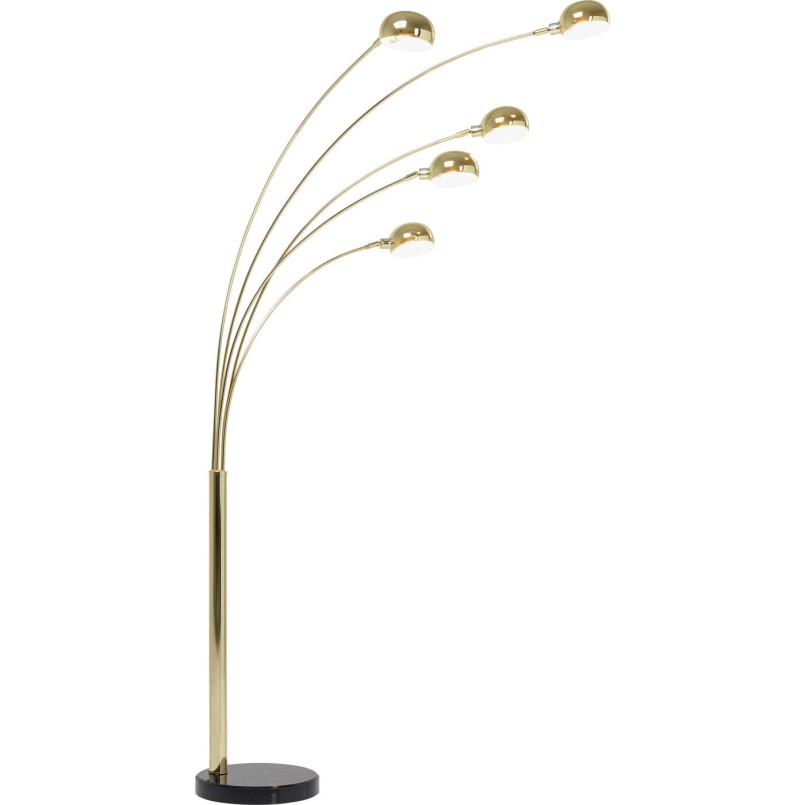 Lampadaire Five Fingers 220cm laiton Kare Design