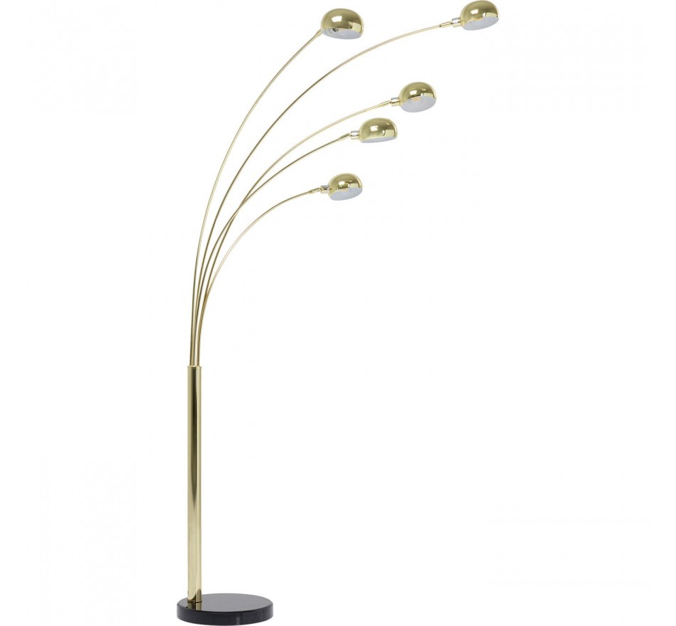 Lampadaire Five Fingers 220cm laiton Kare Design