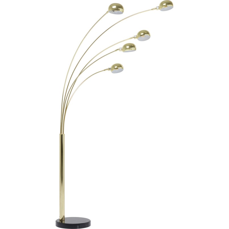 Lampadaire Five Fingers 220cm laiton Kare Design