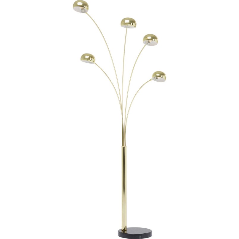 Lampadaire Five Fingers 220cm laiton Kare Design