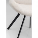 Chaise pivotante Baron crème Kare Design
