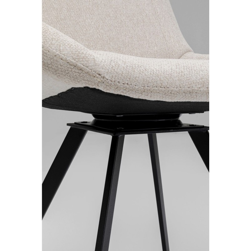 Chaise pivotante Blade crème