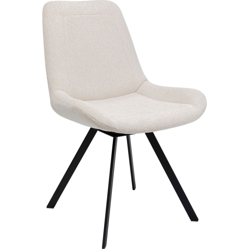 Chaise pivotante Blade crème