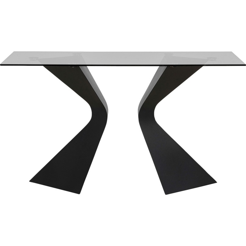 Console Gloria noire 140x45cm Kare Design