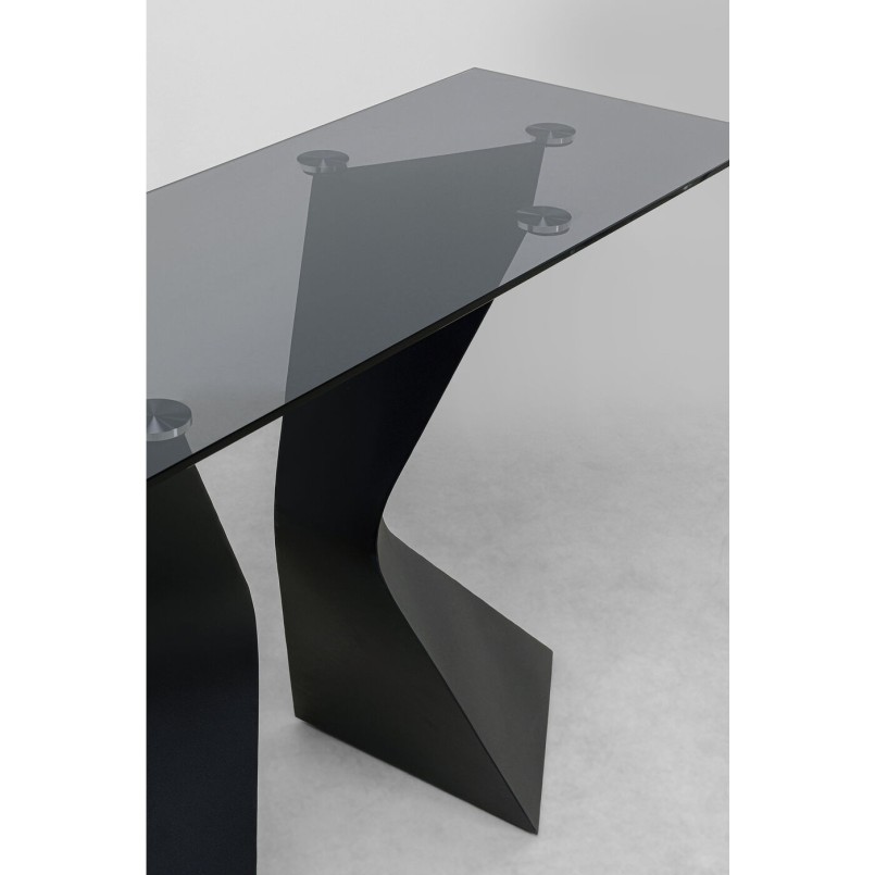 Console Gloria noire 140x45cm Kare Design