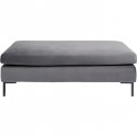 Pouf Gianna velours gris Kare Design
