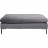 Pouf Gianna velours gris Kare Design