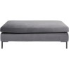 Pouf Gianna velours gris Kare Design